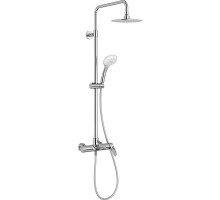 Душевая система Jacob Delafon, верхний душ круглый, хром, E97825RU-4-CP