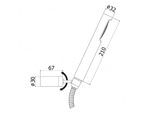 Душевой гарнитур Paffoni Birillo ZDUP036CR, хром