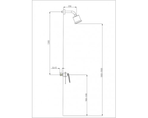 Душевая система скрытого монтажа Timo Helmi SX-4079/00-16SM chrome white, 1-х режимная, белая/хром