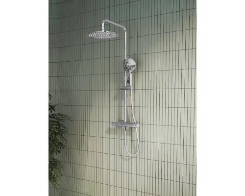Душевая система Vitra Aquaheat Bliss RH3 Rain L термостатическая, хром, A47201EXP