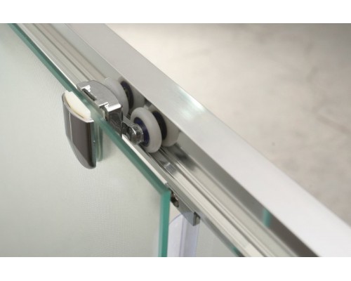 Душевая дверь в нишу BelBagno Uno UNO-BF-1-145-P-Cr 145х185 см, рифленое стекло