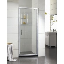 Душевая дверь в нишу Bravat Drop BD080.4110A, 80 x 200 см, распашная, стекло прозрачное, хром