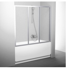 Шторка для ванн Ravak AVDP3-150, профиль сатин, витраж транспарент, 40VP0U02Z1