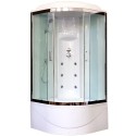 Душевая кабина Royal Bath RB 100BK3-WT-CH 100 x 100 см, двери прозрачные, задние стенки белые, хром