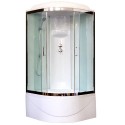 Душевая кабина Royal Bath RB 100BK6-WT-CH 100 x 100 см, двери прозрачные, задние стенки белые, хром