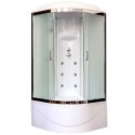 Душевая кабина Royal Bath RB100BK3-WC-CH 100 x 100 см, двери матовые, задние стенки белые, хром