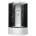 Душевая кабина Royal Bath RB100BK6-BT-CH  100 x 100 см, двери прозрачные, задние стенки черные, хром