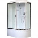 Душевая кабина Royal Bath RB8120BK1-М-CH 120 x 80 см L/R, двери матовые, задние стенки белые, хром