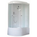 Душевая кабина Royal Bath RB8120BK1-M-L/R 120 x 80 см, двери матовые, задние стенки белые, профиль белый