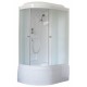 Душевая кабина Royal Bath RB8120BK2-M-L/R 120 x 80 x 217 см, двери матовые, задние стенки белые, профиль белый