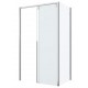 Душевой уголок Bravat Slim Line BS120.3104A, 120 x 80 x 195 см, двери раздвижные, стекло прозрачное, хром