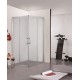 Душевой уголок Bravat Line BS090.2202A, 90 x 90 x 200 см, двери раздвижные, стекло прозрачное, хром
