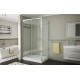 Душевой уголок Bravat Slim Line BS120.3104A, 120 x 80 x 195 см, двери раздвижные, стекло прозрачное, хром