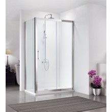 Душевой уголок Bravat Stream BS120.3103S, 80 x 120 x 200 см, дверь раздвижная, стекло прозрачное, хром