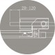 Душевой уголок Cezares SLIDER-R-2-90/100-C-Cr, 90/100 х 90/100 х 195 см, профиль хром, стекло прозрачное
