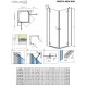 Душевой уголок Radaway Fuenta New KDD 90 х 80 см, стекло прозрачное