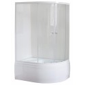 Душевой уголок Royal Bath RB8120BK-T-L/R 120 х 80 x 198 см, стекло прозрачное, профиль белый