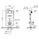 Инсталляция Vitra 3/6 л для унитаза, 768-5800-01
