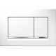 Клавиша Geberit Omega Type 30 115.080.KJ.1, белая, глянцевый хром