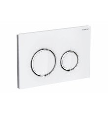 Смывная клавиша GEBERIT Sigma 21 115.884.SI.1 (стекло белое, глянцевый хром)