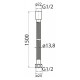 Душевой шланг Cezares CZR-U-FMDC-150-01, хром