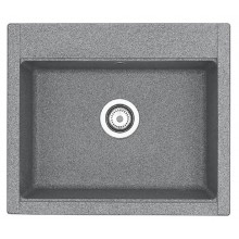 Мойка кухонная Акватон Делия 60, 1A715232LD230, 60.2 х 51.7 х 21.8 см, серый