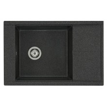Мойка кухонная Акватон Делия 78, 1A715132DE210, 78 х 51 х 21.8 см, графит