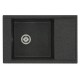 Мойка кухонная Акватон Делия 78, 1A715132DE210, 78 х 51 х 21.8 см, графит