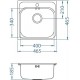 Мойка кухонная Alveus BASIC 140 LEI-90 465 x 465 1100905