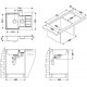 Мойка кухонная Alveus LINE 70 SAT-90 790 x 500 1065684