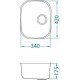 Мойка кухонная Alveus Variant 40 1009013, хром