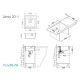Мойка кухонная Alveus Granital Atrox 20 1131986 470х500 мм, белый