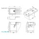 Мойка кухонная Alveus Granital Cadit 40 1132028 860х500 мм, песчаный