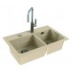 Мойка кухонная Alveus Granital Atrox 50 1131999 790х500 мм, песчаный