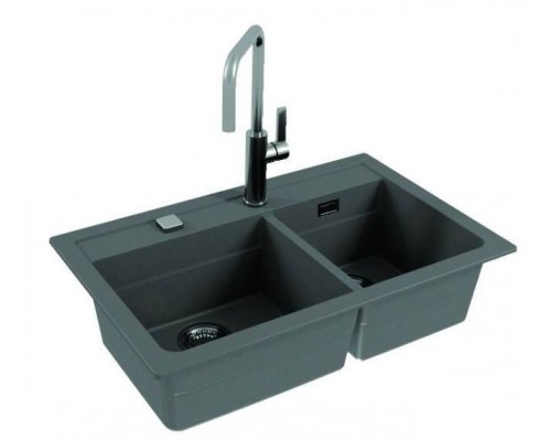 Мойка кухонная Alveus Granital Atrox 50 1132001 790х500 мм, бетон