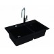 Мойка кухонная Alveus Granital Atrox 50 Carbon - G91 790х500 мм, черный 1132002