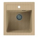 Мойка кухонная Alveus Granital Atrox 20 1131988 470х500 мм, бежевый Мойка кухонная Alveus Granital Atrox 20 1131988 470х500 мм, бежевый