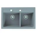 Мойка кухонная Alveus Granital Atrox 50 1132001 790х500 мм, бетон Мойка кухонная Alveus Granital Atrox 50 1132001 790х500 мм, бетон