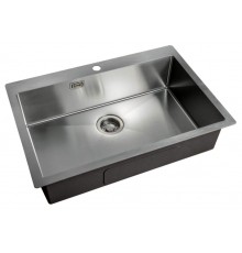 Мойка Zorg Light ZL R 750510, 75 х 51 см, брашированная матовая нержавеющая сталь