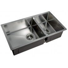 Мойка Zorg Light ZL R 780-2-440, 78 х 44 см, брашированная матовая нержавеющая сталь