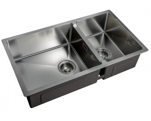 Мойка Zorg Light ZL R 780-2-440, 78 х 44 см, брашированная матовая нержавеющая сталь