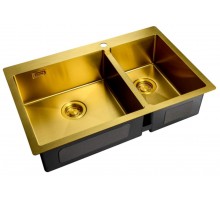 Мойка Zorg Light ZL R 780-2-510-L/R Bronze, 78 х 51 см, бронза