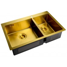 Мойка Zorg Light ZL R 780-2-510-L/R Bronze, 78 х 51 см, бронза