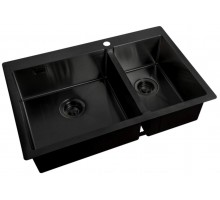 Мойка Zorg Light  ZL R 780-2-510-L/R Grafit, 78 х 51 см, графит