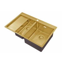 Мойка Zorg Inox, 78 х 51 см, бронза, SZR 5178-2-R BRONZE