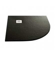 Поддон Acquabella Base 90 x 90 см четверть круга, из искусственного мрамора с сифоном и решеткой, цвет черный