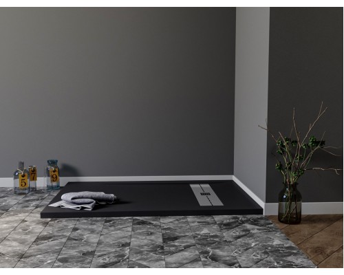 Душевой поддон Aquanet Delight 160 х 80 см, прямоугольный, черный камень, 258900