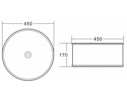 Раковина BelBagno BB1383 накладная 45 х 45 х 17 см