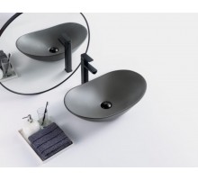 Раковина BelBagno BB1404-H311 накладная 60 х 36 х 15 см, цвет серый матовый