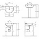 Раковина Jacob Delafon Patio E4158 55*45 см E4158NG-00